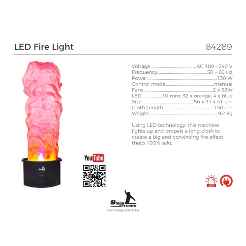 Led bulb fire light