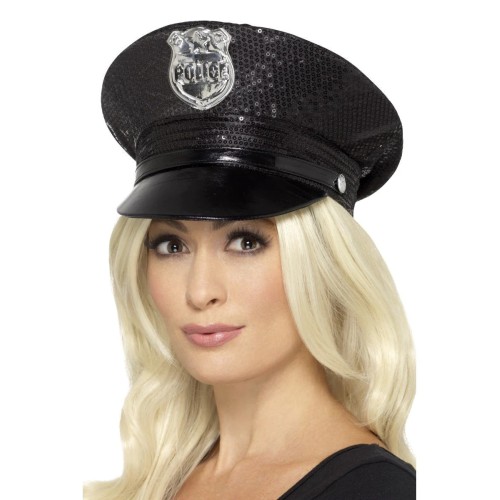 Politseiniku müts glitteriga