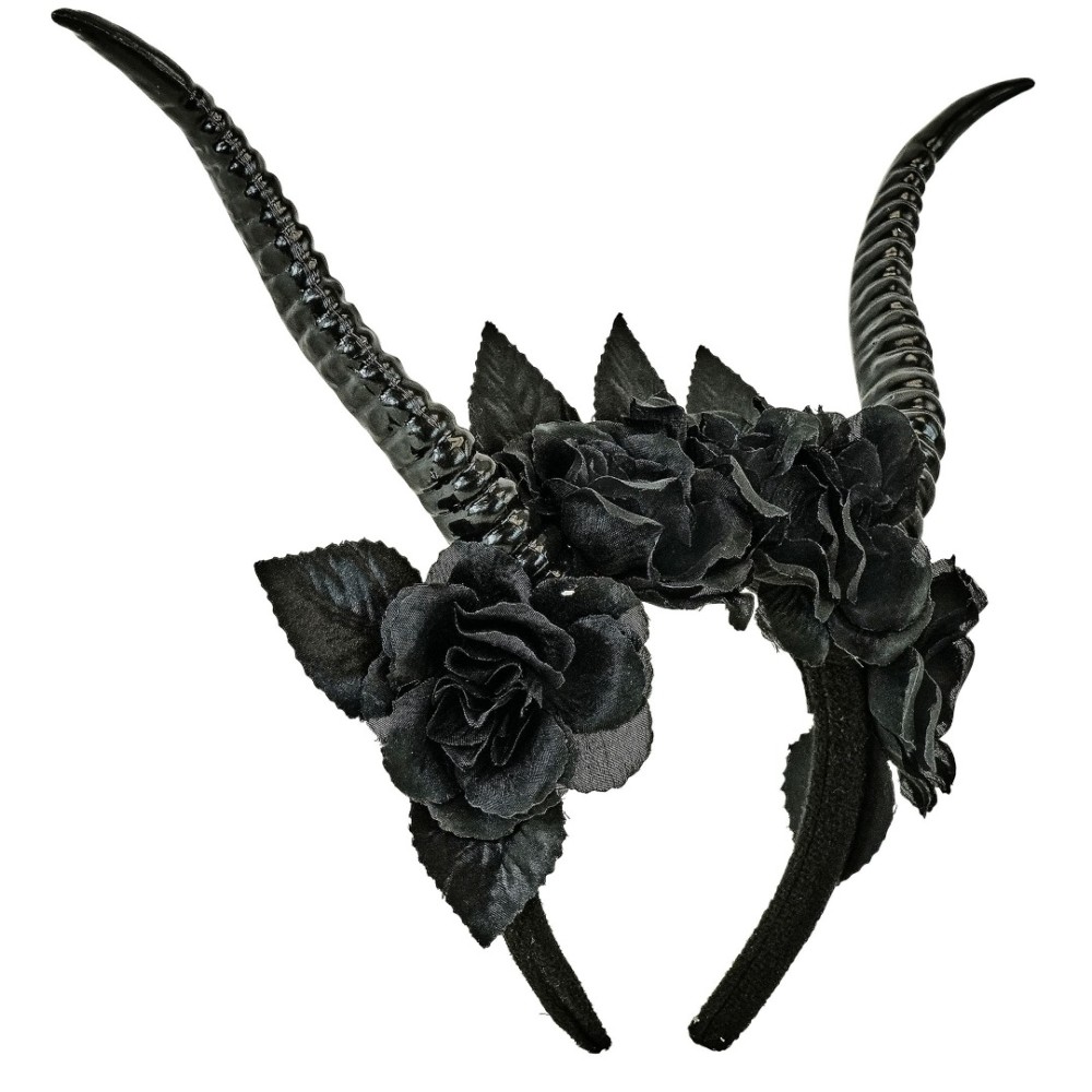 Horns with flowers