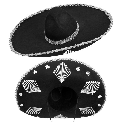 Black sombrero, 57 cm